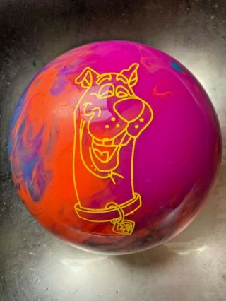 Official Vintage Scooby - Doo Brunswick Hanna Barbera 6.  75 Bowling Ball &storm Bag