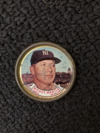 1964 Topps Coin Mickey Mantle Yankees 120 Front - G,  Back Fair Still See Pix
