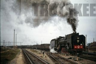 35mm Slide Cr China Chinese Railways Steam Locomotive 585 X Xuzhou 1981