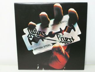 Vintage 1980 Judas Priest " British Steel " Lp Columbia Records Jc - 36443 Vinyl R49