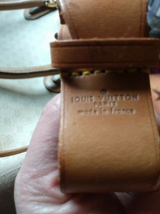 Vintage Louis Vuitton Luggage Tag And Small Leather Strap