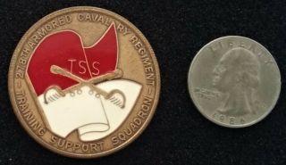 Vintage 278th Armored Cavalry Regiment Tss United States Army Us Challenge Coin