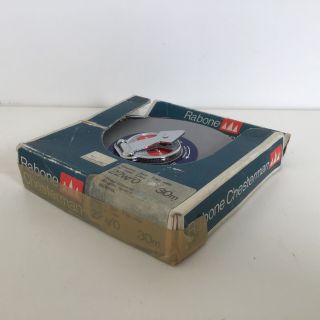 Vintage.  Rabone Chesterman Silverline Tape in Steel Case 30m.  Made in England 209 2