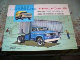 1959 Dodge Trucks Model 700 And 600 With V8 Brochure
