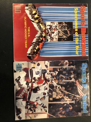 Two Sports Illustrated 1980 Olympic Hockey Miracle On Ice