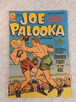Joe Palooka Champ Of Comics 1958 Vol 1 No 78 Harvey Pub.  Very Good Vintage Old
