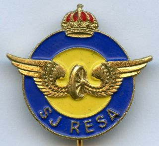 Sweden Railway Railroad Badge Pin Grade