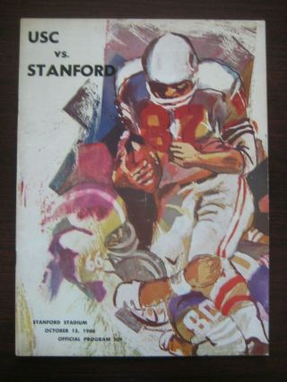 Usc Trojans Vs Stanford Cardinals October 15 1966 Game Program Stanford Stadium