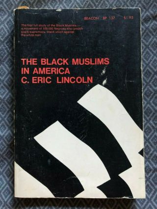 Vintage The Black Muslims In America Book Religion Christianity Race History