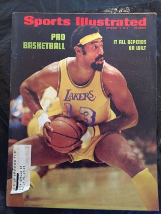 Sports Illustrated - October 16,  1972 Nba Aba Preview Wilt Chamberlain Lakers