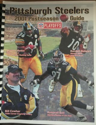 Pittsburgh Steelers 2001 Postseason Media Guide; Bettis,  Cowher,  Stewart,  Bell
