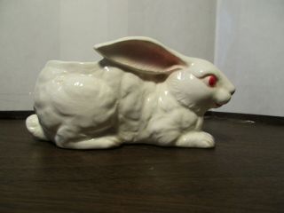 Vintage White Bunny Planter - Easter Rabbit - Inarco - Japan - Easter Decoration