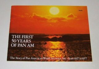 The First 50 Years Of Pan Am Booklet