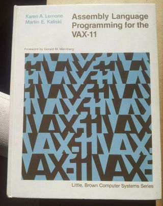 Vintage 1983 Dec Digital Vms Vax - 11 Assembly Language Programming For The Vax - 11