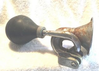 Vintage Retro Bicycle Handlebar Horns Chrome Squeeze Bulb (1)