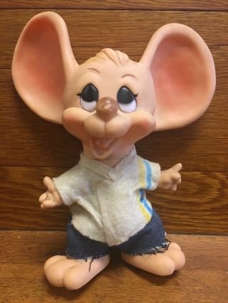 Vintage Huron Products Hard Plastic Big Ears Mouse Boy Bank