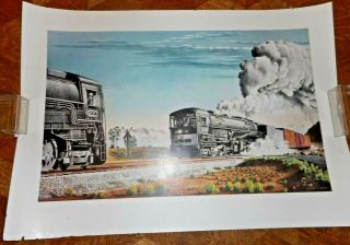 Cab Forward Southern Pacific 4223 & 4237 19 1/2 " X 13 1/2 "