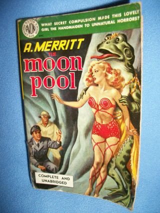 Vintage Sci - Fi Classic Paperback,  The Moon Pool By A.  Merritt,  1951,  Pocket - Size