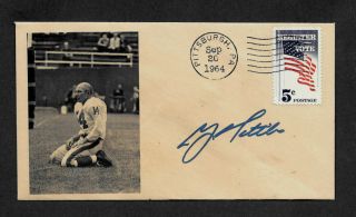 Y.  A.  Y A Tittle Autograph Reprint On Limited Edition Collector Envelope Op1204