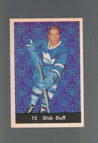 Parkhurst 61/62 Dick Duff Vintage Hockey Card 12 Toronto Maple Leafs