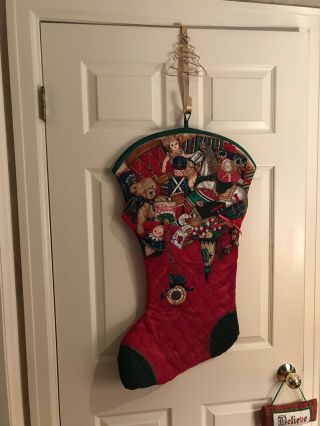 Vintage Christmas Stocking For Front Door