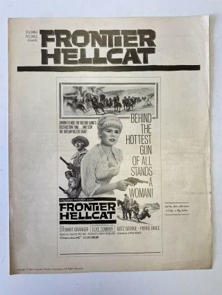 Vintage 1966 Frontier Hellcat Columbia Pictures Press Book Kit