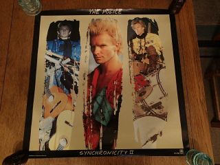 Vintage Promo Poster - The Police - Synchronicity Ii - 1983 Lp Cover Artwork -