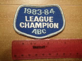 Vintage Embroidered Patch - American Bowling Congress League Champion - 1983/1984