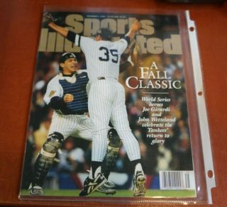 November 4,  1996 Sports Illustrated York Yankees World Series Championship