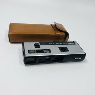 Vintage Kodak Pocket Instamatic 60 Camera With Leather Case - 1970s - (a)