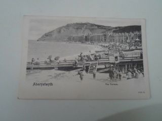 Aberystwyth The Terrace,  Vintage Postcard Franked,  Stamped 1910 §b2700