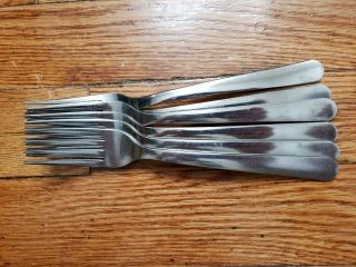 6 Antique Vintage Collectable Bakers & Chefs Stainless Forks 7 " - Brazil