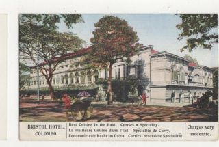 British Hotel Colombo Vintage Tarriff Card Ceylon 492a