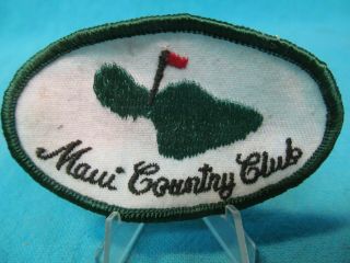 Vintage Maui Country Club Golf Course Patch Paia Hawaii