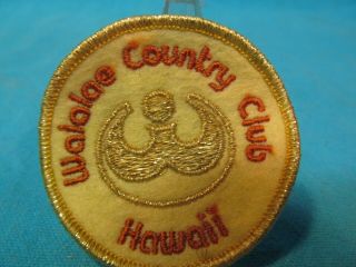 Vintage Waialae Country Club Golf Course Patch Honolulu Hawaii