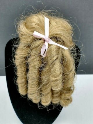 Vintage Doll Wig Blonde W/ringlets & Bangs Size 8 Susan Wakeen Cherish Intl.