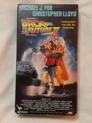 Back To The Future 2 Ii (vhs 1989) Vintage 1990 Vhs Release Michael J.  Fox Rare