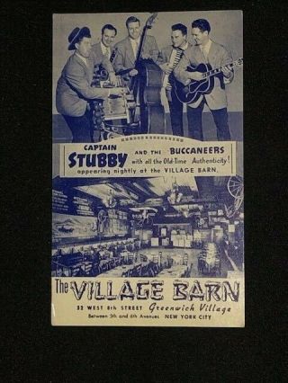 Vintage York City The Village Barn Restaurant Postcard 1940s Greenwich Vil