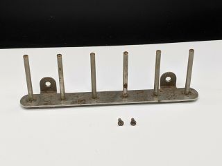 Vintage Singer Sewing Machine Cabinet Metal 6 Post Thread & Bobbin Rack 124528