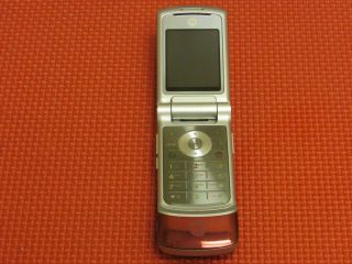 Motorola K1m Krzr Red/silver Verizon Wireless 20mb Vintage Razor Flip Cell Phone