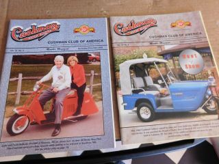 2 Issues Of 2003 Cushman Motor Scooter Member Magazines