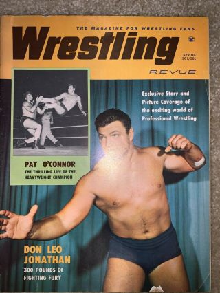 Wrestling Revue Spring 1961 Pat O 