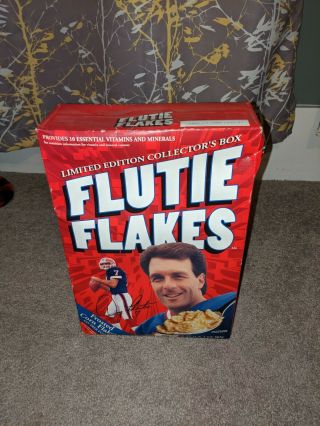 1999 Buffalo Bills Doug Flutie Flakes Cereal Box With Cereal