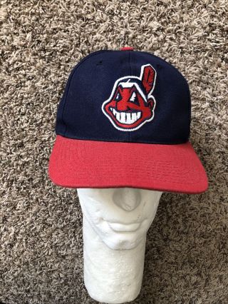 Vintage 90s Cleveland Indians Chief Wahoo Sports Specialties Hat Snapback Vtg