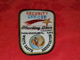 Vintage Shoulder Patch Security Officer Shooting Star Casino Mahnomen Mn