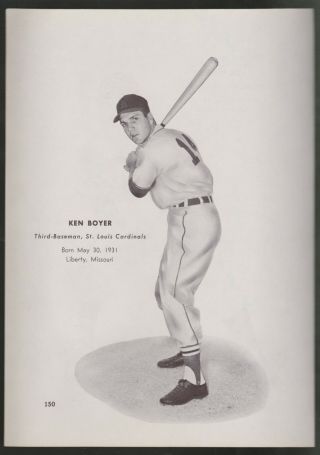 Ken Boyer St Louis Cardinals,  Bob Friend Pittsburgh Pirates B/w Photo