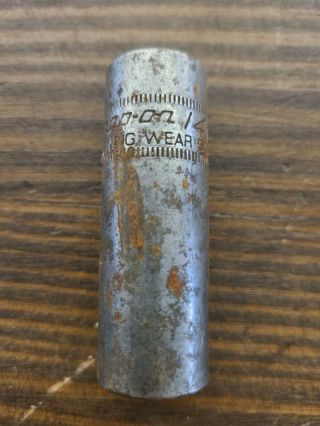 Vintage Snap - On 3/8 " Drive 6 - Point 14mm Impact Socket Simfml14 Made In Usa
