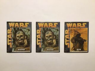 Star Wars Vintage 1977 General Mills (adpac) 2 Stickers Set