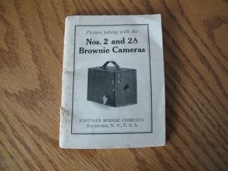 Vintage Kodak Brownie Camera Instructions Picture Taking With The No 2 And 2a