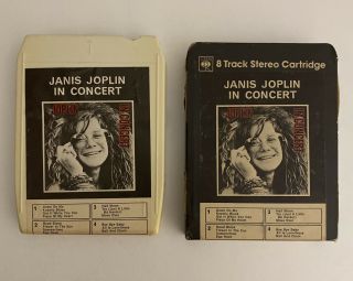 Uk Import 8 Track Tape 70’s Janis Joplin In Concert 1972 Vintage Full Tilt